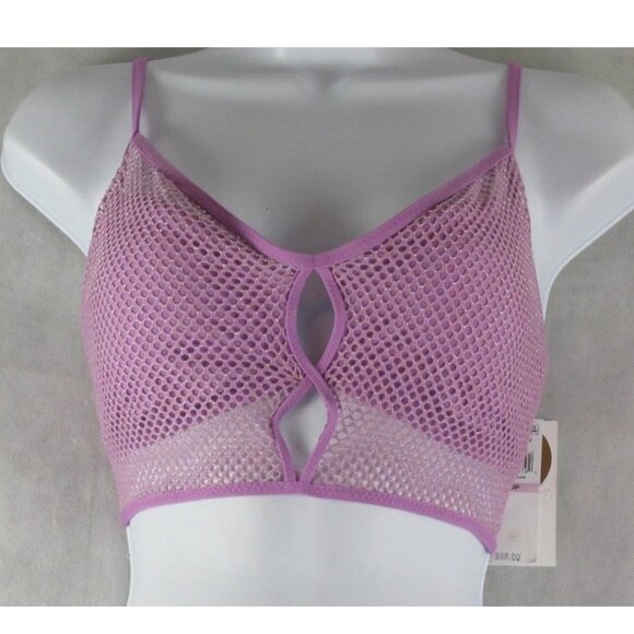 NWT BECCA Women's Mesh Cami Bikini Top Swimsuit, Malva Purple, D-Cup - Picture 2 of 3